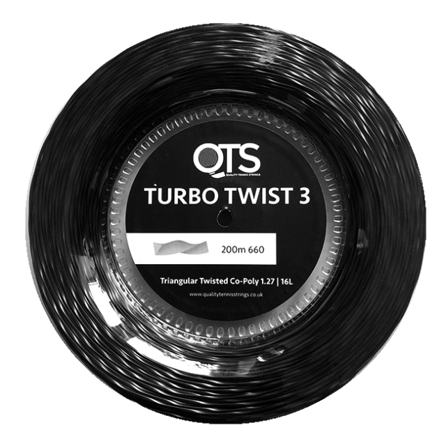 Turbo Twist 3 (TT3) 1.27 CoPolyester 200m Tennis String Quality