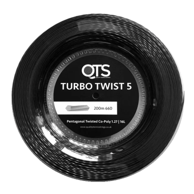 Turbo twist 5 pentagonal twisted co poly tennis string